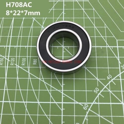 2019 High Quality 1pcs H708ac 2rz Hq1 P4 708ac 8*22*7mm Si3n4 Ceramic Ball Sealed Angular Contact Bearings Speed Spindle Cnc