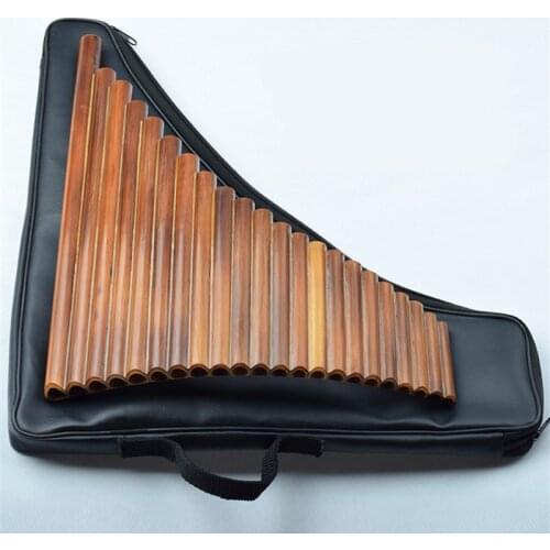 22 Pipes bamboo PanFlute Key of G Professional Flauta xiao Handmade Panpipes 22 Woodwind Musical Instrument Panflute g TONE