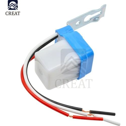 AS-10 Auto On Off Street Light Switch Photo Control Sensor DC AC 12V 10A 50-60Hz Easy And Convenient To Use For Car Stress Light