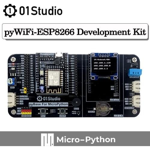 01Studio pyWiFi- ESP8266 Development Demo Embedded Board MicroPython IOT WiFi Programming Develop Wireless