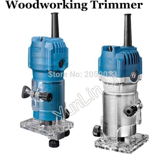 Woodworking Trimmer 6.35mm and 1/4" 530W/550W Electric Wood Trimmer Chamfering Machine Router For Wood Work M1P-FF03-6