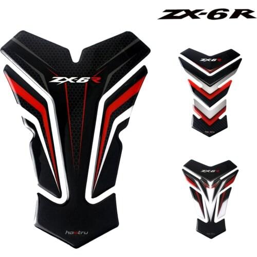 ForKawasaki ZX6R ZX-6R 636 3D resin fuel tank pad protection sticker motorcycle sticker fuel tank sticker