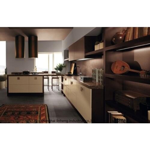 Melamine/mfc kitchen cabinets(LH-ME039)