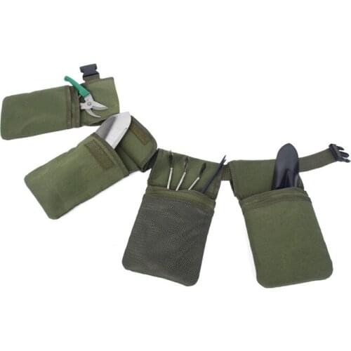 Multifunctional Canvas Garden Camping Hunting Fishing Tool Belt Bag Pocket Storage Belt Waterproof Tool Belt