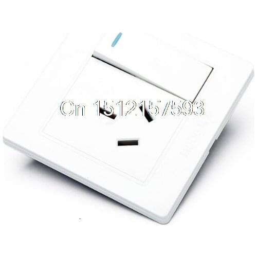 AC250V 16A 3 Pin 1 Push Button Switch AU Socket Outlet Wall Switch Plate New 86 x 86mm