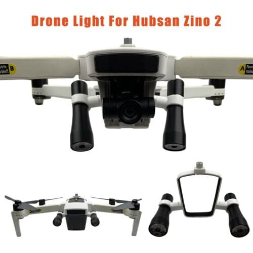 Night Flight Searchlight Flashlight with Bracket for Hubsan Zino 2/ZINO 2+ Drone Night Flying LED Light UAV Battery Powerd Lamp