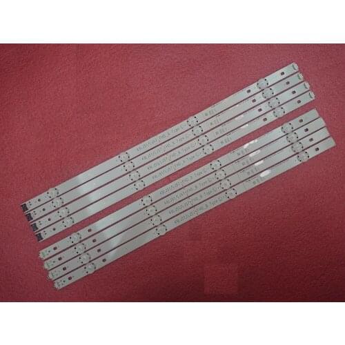 New 8pcs/set LED strip for LG 49LH590V HC490DUN 49LH5700 49LJ51/LJ57_FHD_A B Type LG innotek 17Y 49_FHD A B EAU63673013