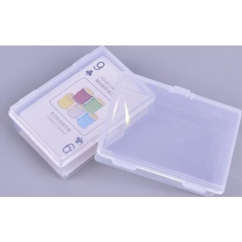 2pcs Transparent Plastic Boxes Playing Cards Container Plastic Storage Case Packing Poker Game Card Box For Pokers Set Wholesale
