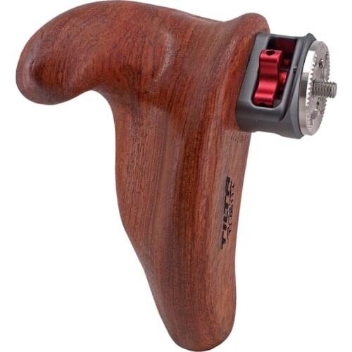 Tilta TT-0511-L Left Wooden handle Handgrip with Rosette Adapter for film camera rig A73 GH5 ARRI RED RIG G2X gimbal use