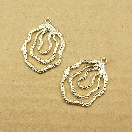 10pcs 21x30mm geometric charms for jewelry making earring pendant bracelet and necklace charm