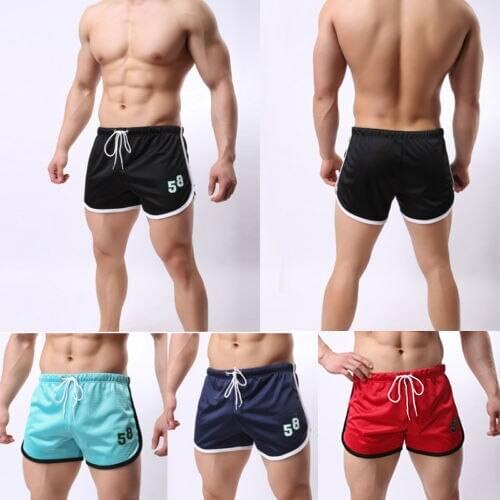 Fashion Summer Casual Mens Letter Print Solid Elastic Waist High Waist Regular Type Shorts 5 Style Size M-3XL