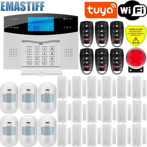 Tuya Security Alarm System Kit Smartlife App Control With Ip Camera Auto Dial Motion Detector WIFI Gsm Home Smart Alarm