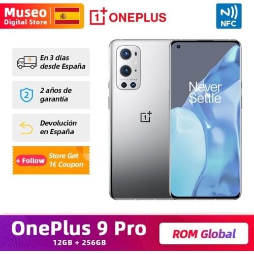 Global ROM OnePlus 9 Pro, 12GB 256GB, Snapdragon 888 5G Mobile Phone, 6.7'' 120Hz AMOLED 4500mAh 50W Wireless Charging