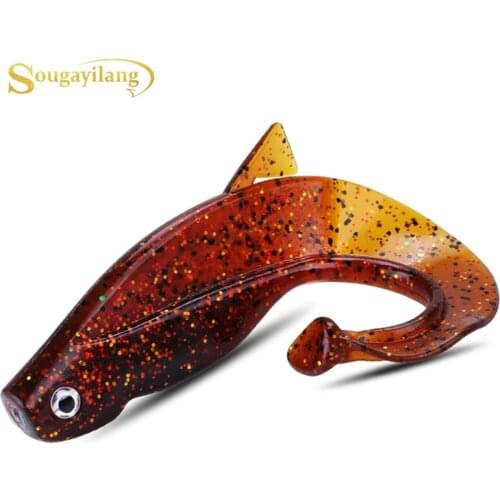 Sougayilang 6pcs Fishing Lure 10.2cm/12g Corrosion Protection Fishhooks LED Fishing Tackle Plastic Hard Fishing Baits