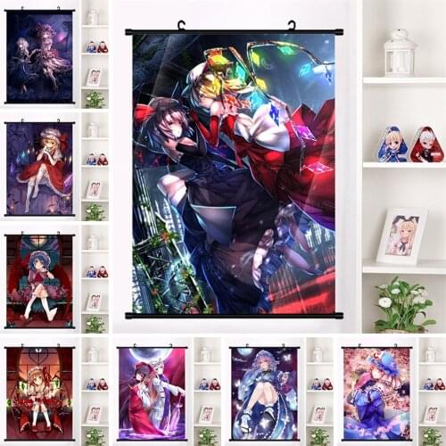Modern Print HD Anime Girl Hanging Poster Cartoon Characters Canvas Painting Home Decor Bedroom Wall Art Plastic Scrolls Picture