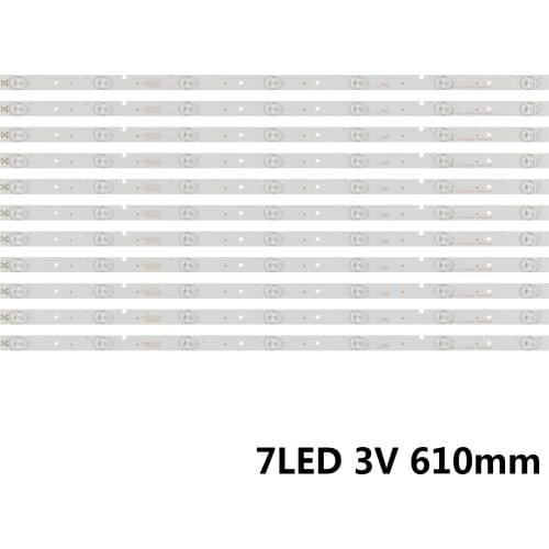 New LED Backlight Strips For INSIGNIA 55 TV NS-55D550NA15 55K20DG 55K23DG HD550DF B57 SVH550AA2 REV05 7LED 130719 55K23D9W