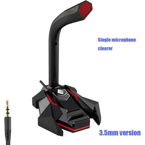 USB / 3.5mm computer wired microphone gaming capacitor microphone desktop conference live video chat non-slip