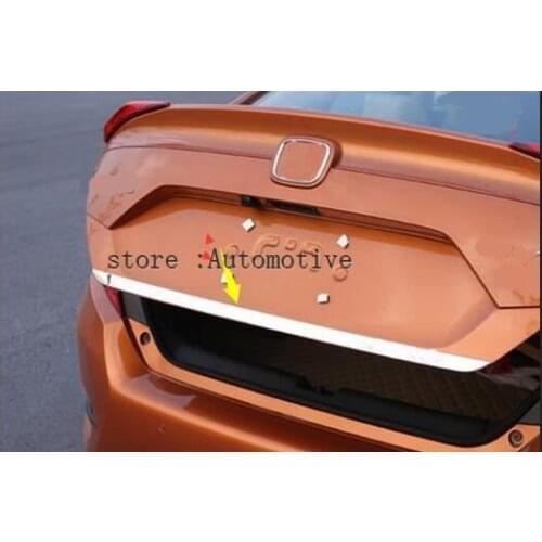 High quality stainless steel Rear Trunk Lid Cover Trim for HONDA Civic 2016 2017 2018 2019 Car Styling