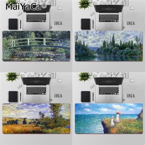 Maiyaca Top Quality Claude Monet Art Rubber PC Computer Gaming mousepad Free Shipping Large Mouse Pad Keyboards Mat