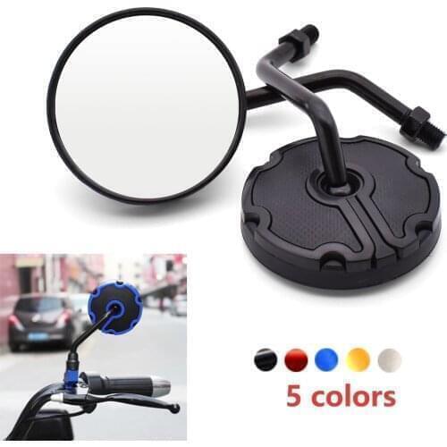 For BMW K1600GT/GTL R1250GS R1200R R1200RT r 1200 rt 10mm Round Motorcycle Rear View Mirrors Retro Cafe Racer Side Mirror