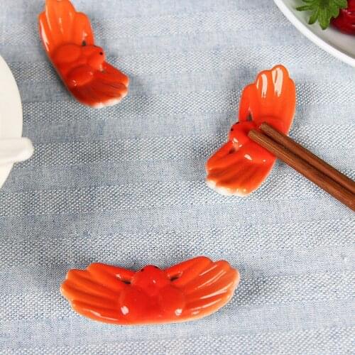 1 Pc Cute Crab Ceramic Chopsticks Holder Chopsticks Rest Pillow Japanese Style Home Dining Table Decoration Kitchen Tableware