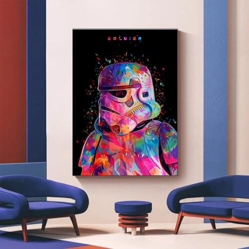 DIY Diamond Painting Disney Star Wars Graffiti Painting Movie Poster Wall Street Diamond Embroidery for Kids Room Home Decor