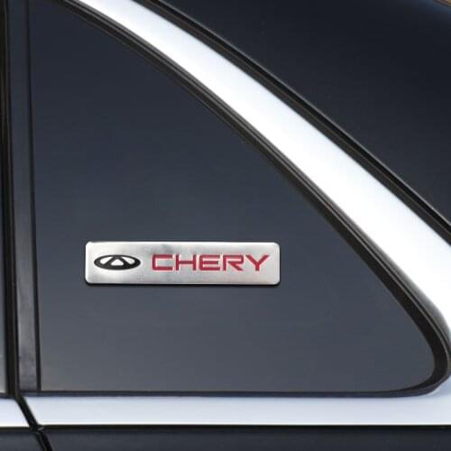 Car Decoration Stickers Logo 3D Aluminium Emblem Badge Decal For Chery Tiggo 2 7 3 5 T11 M11 A1 Fulwin QQ A3 A5 Auto Accessories