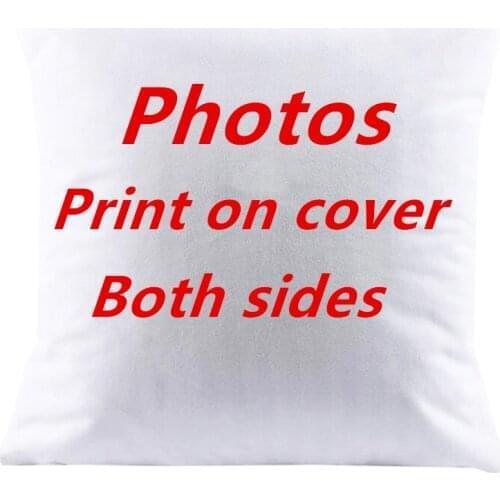 7 Size Design Picture Print both sides Pet wedding photos customize cushion cover pillow case christmas decoration home gift
