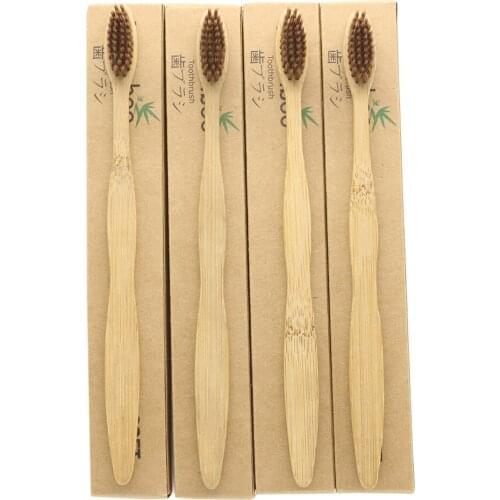 DR.PERFECT 5000PCS/lot BPA Free Nylon Bamboo Toothbrush Wholesale Environment Wooden Bamboo Toothbrush