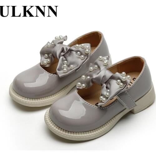 Girls Leather Shoes 2021 Summer New Black Fashion White Childrens Autumn Little Baby Princess Shoes Soft Sole Kids Shoes