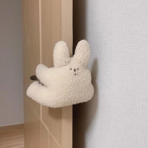 Cartoon Thick Plush Rabbit Bear Baby Door Stopper Safety Hand Finger Protector