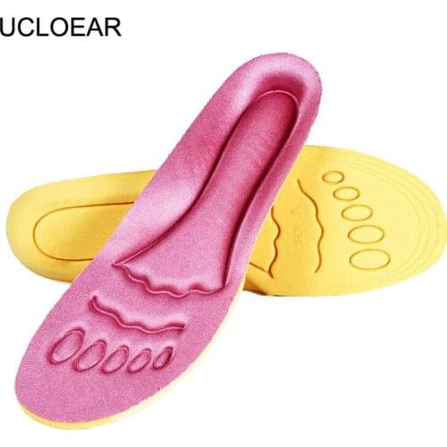 UCLOEAR Soft Deodorization Insoles Comfortable Sport Running Shoe Pad Sweat Absorbant Light Weight Sponge Breathable Shoe Insole