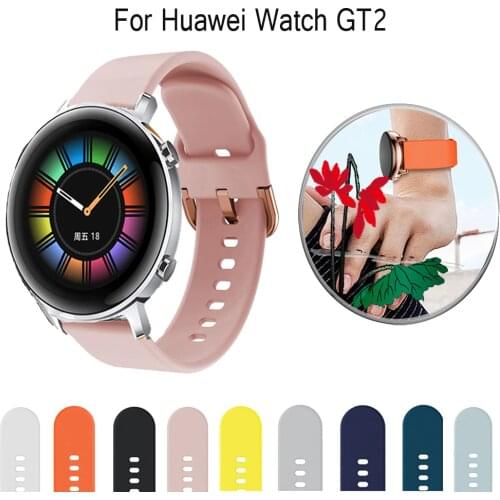 For Huawei Watch GT/GT2 46mm/GT 42mm 46mm Smart Watch for GT242mm watchstrap Silicone Watchbands 20mm 22mm watch band bracelet