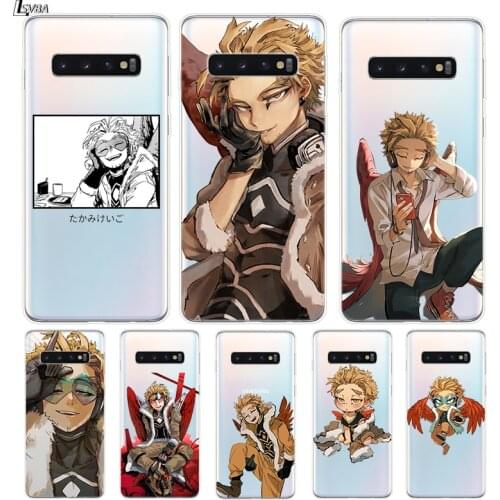 BNHA Hawks Coat Anime Silicone Cover For Samsung Galaxy S21 S20 FE Ultra S10 S10E Lite S9 S8 S7 Edge Plus Phone Case