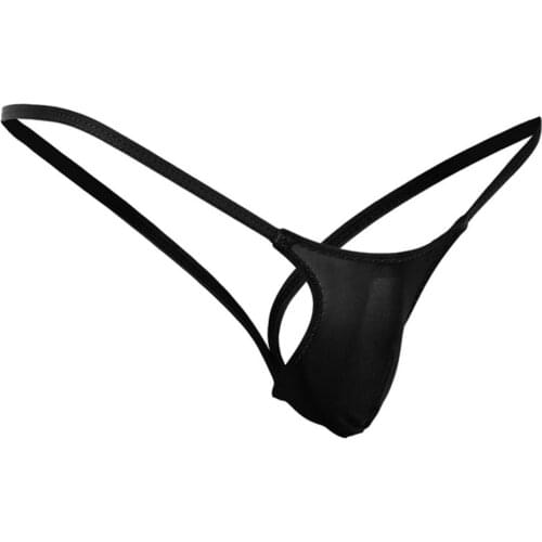 Men Thongs Mens Underwear T Back G String Briefs Sexy Breathable Solid Lingerie Jockstrap Men Panties Thong