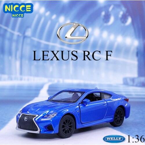 WELLY 1:36 Lexus RC F Alloy Car Model Metal Model Vehicles With Retail box