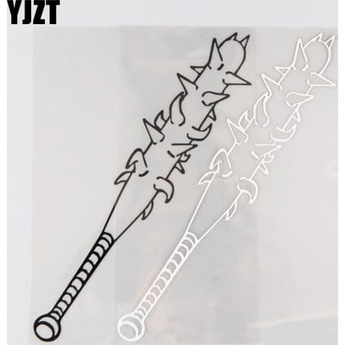YJZT 13.3CM*19.1CM Mace Weapon Creative Car Sticker Decorative Vinyl Decal Pattern 1A-0473