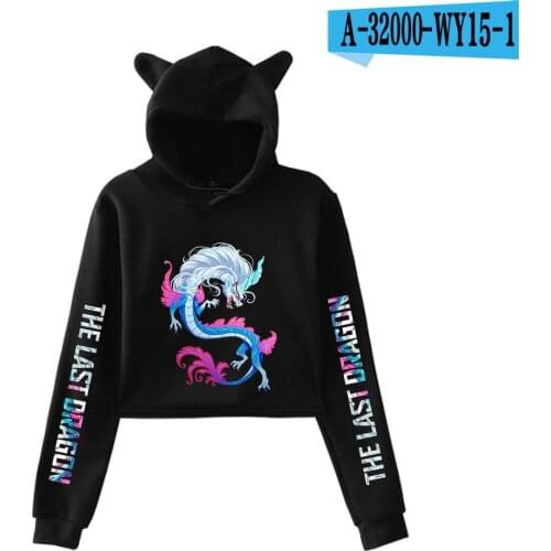 Streetwear Anime Raya and the Last Dragon Cat ear Hoodie Girl Tops Women Hoodies Sweatshirt Personality Clothes Cutey Pullover