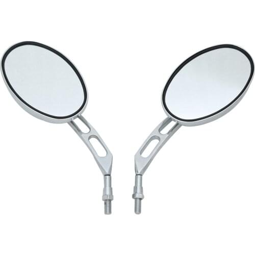 Motorcycle Side Rear View Mirrors For Honda Suzuki Kawasaki Chopper New