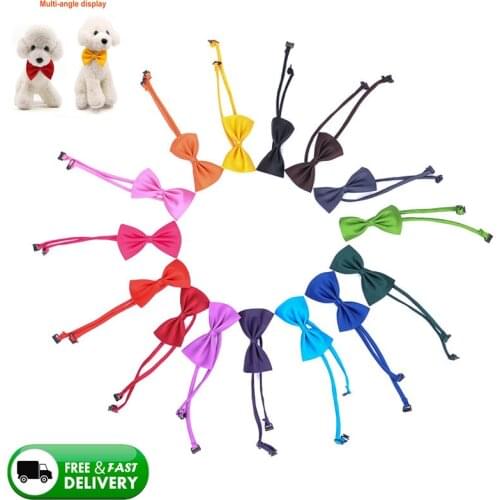 1 Piece Adjustable Dog Cat Bow Tie Neck Tie Pet Dog Bow Tie Puppy Bows Pet Bow Tie Different Colors Supply Pet Supplies