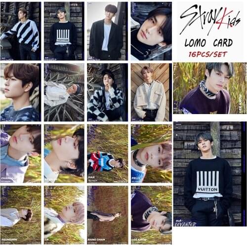 16pcs/set Kpop STRAY KIDS photocard New album LEVANTER poster lomo card kpop straykids photo card new arrivals