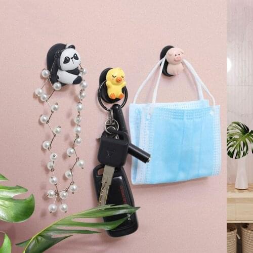 Creative Animal Series Wall Decor Hook Wall Door Hook Hanger Bag Keys Holder Multi-Purpose Decorative Hook Home Decoration