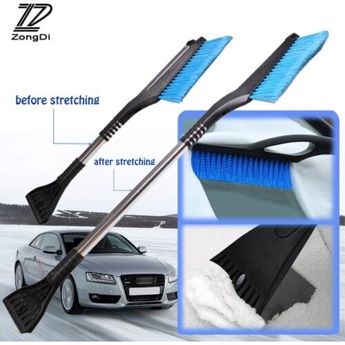Multi-functional retractable ice shovel snow brush cleaning tools for Hyundai Creta Tucson BMW VW Golf Tiguan Rio Sportage