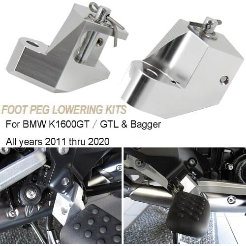 Motorcycle Accessories Driver Foot peg lowering kits Passenger lower 1.5" 2011-2020 2019 For BMW K1600GT K1600GTL K1600Bagger