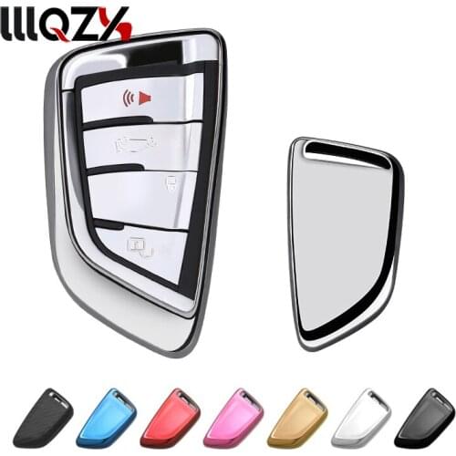 Soft TPU Car Key Case Key Cover Key Shell Protector for BMW X5 F15 X6 F16 G30 7 Series G11 X1 F48 F39 Car Styling Accessories