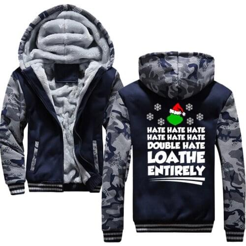 Loathe Entirely New winter Fashion Hoodie Male Warm Fleece Coat Hooded Men Brand Hoodies Sweatshirts EU Size