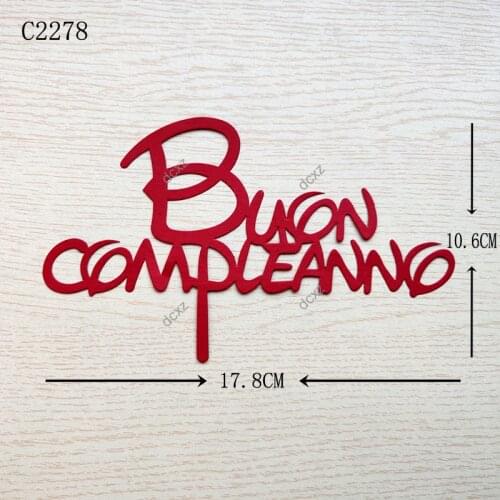 New happy Birthday Wooden die Scrapbooking C2278 Cutting Dies