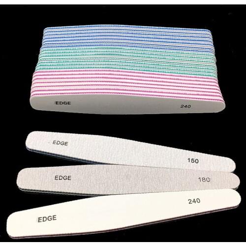 30Pcs/Lot 150/180/240 New Design Customized Printed Nail File Lime a Ongle Sanderpaper Manicure Tools Tool Free Shipping