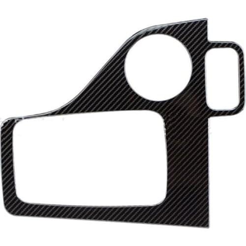 Carbon Fiber Stainless Steel Gear Shift Panel Cover Trim Frame for Ford Ranger Everest Endeavor 2015+ Accessories, Left