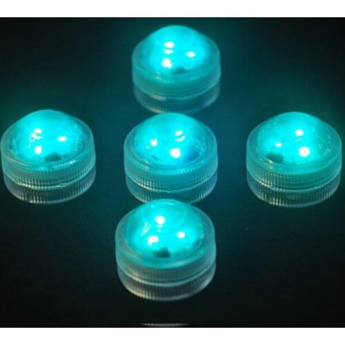 10pcs Battery Operated Waterproof Submersible LED Lights Vasea Balloon Ceterpiece Base for Xmas Wedding Party Holiday Decoration